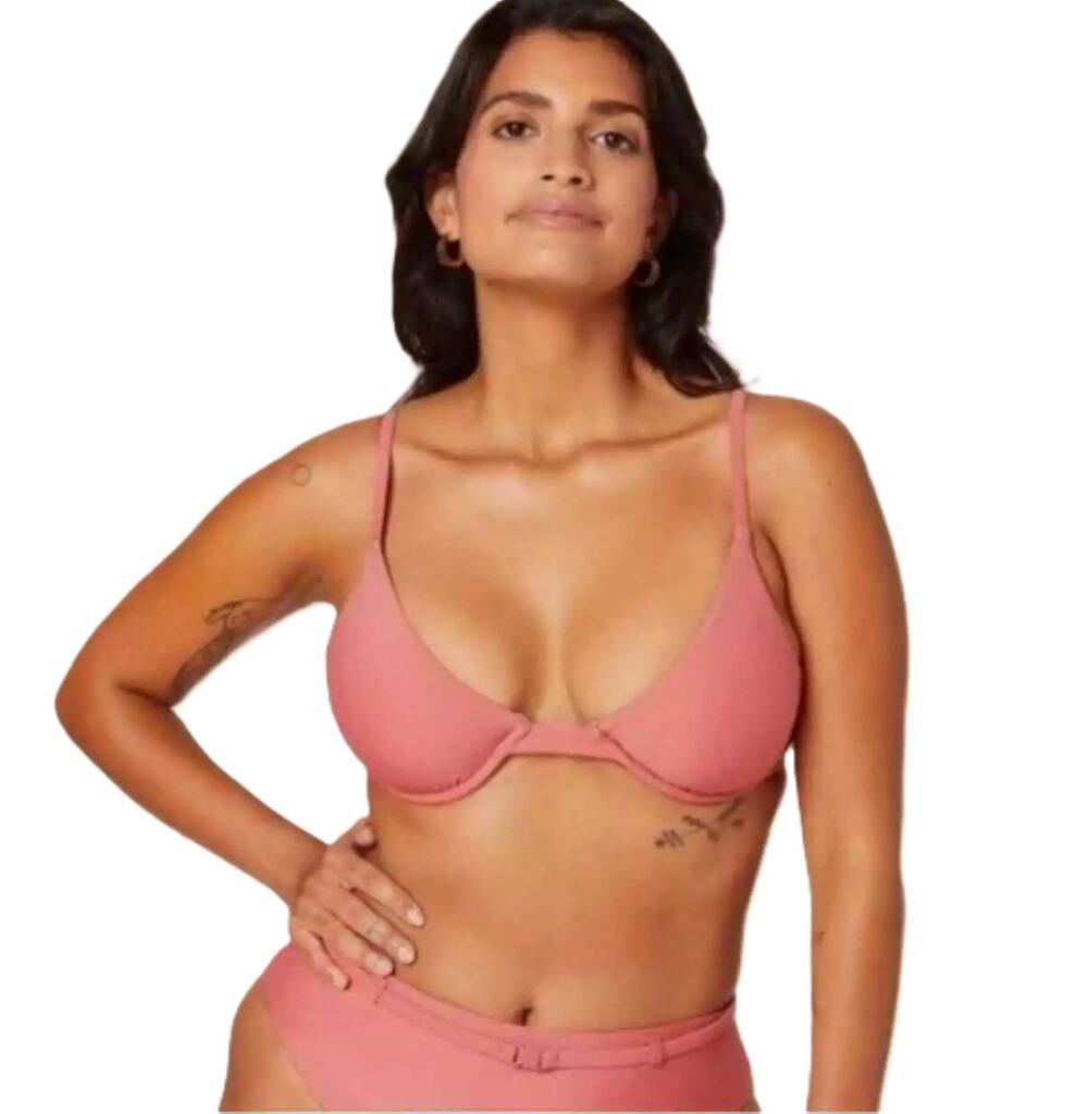 Andie Swim Underwire Bikini Top The Sicily Pink